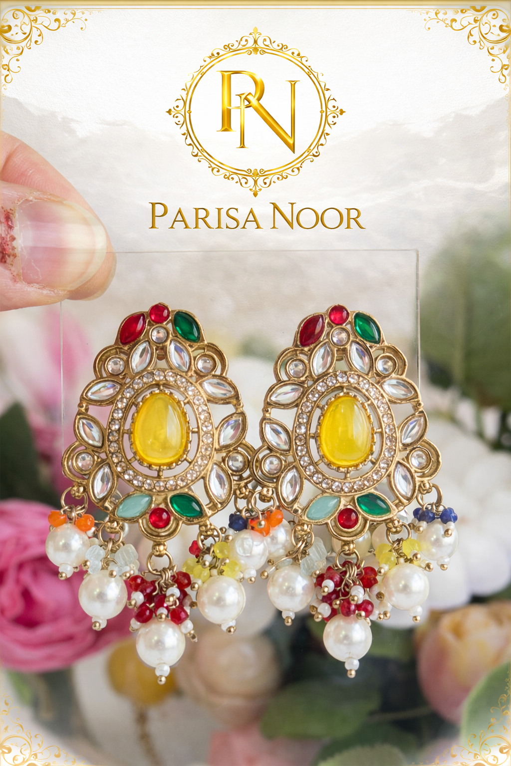 Ananna Multi Pearl Earrings