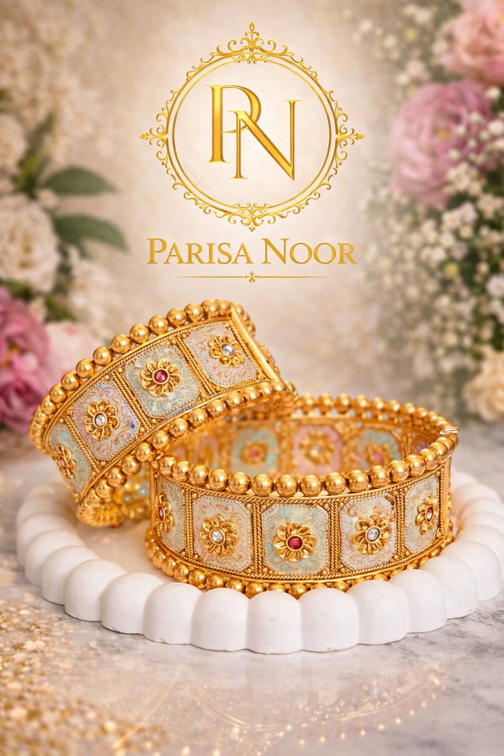 Samaira Royal Heritage Meenakari Bangle set (openable)