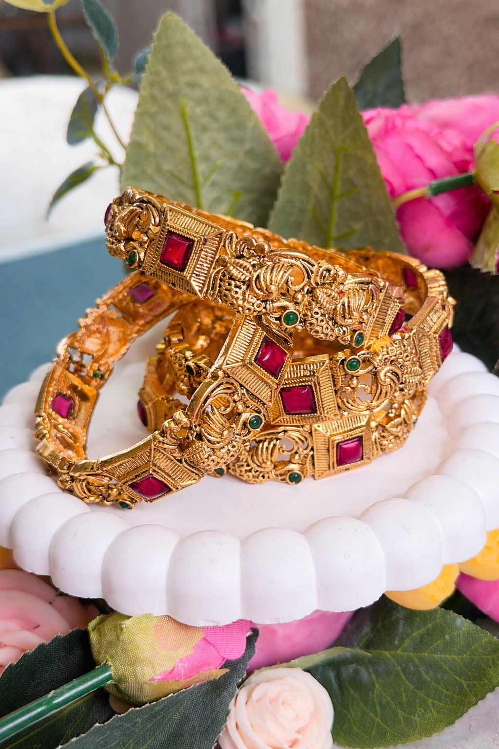 Avya Royal Heritage Antique Bangles