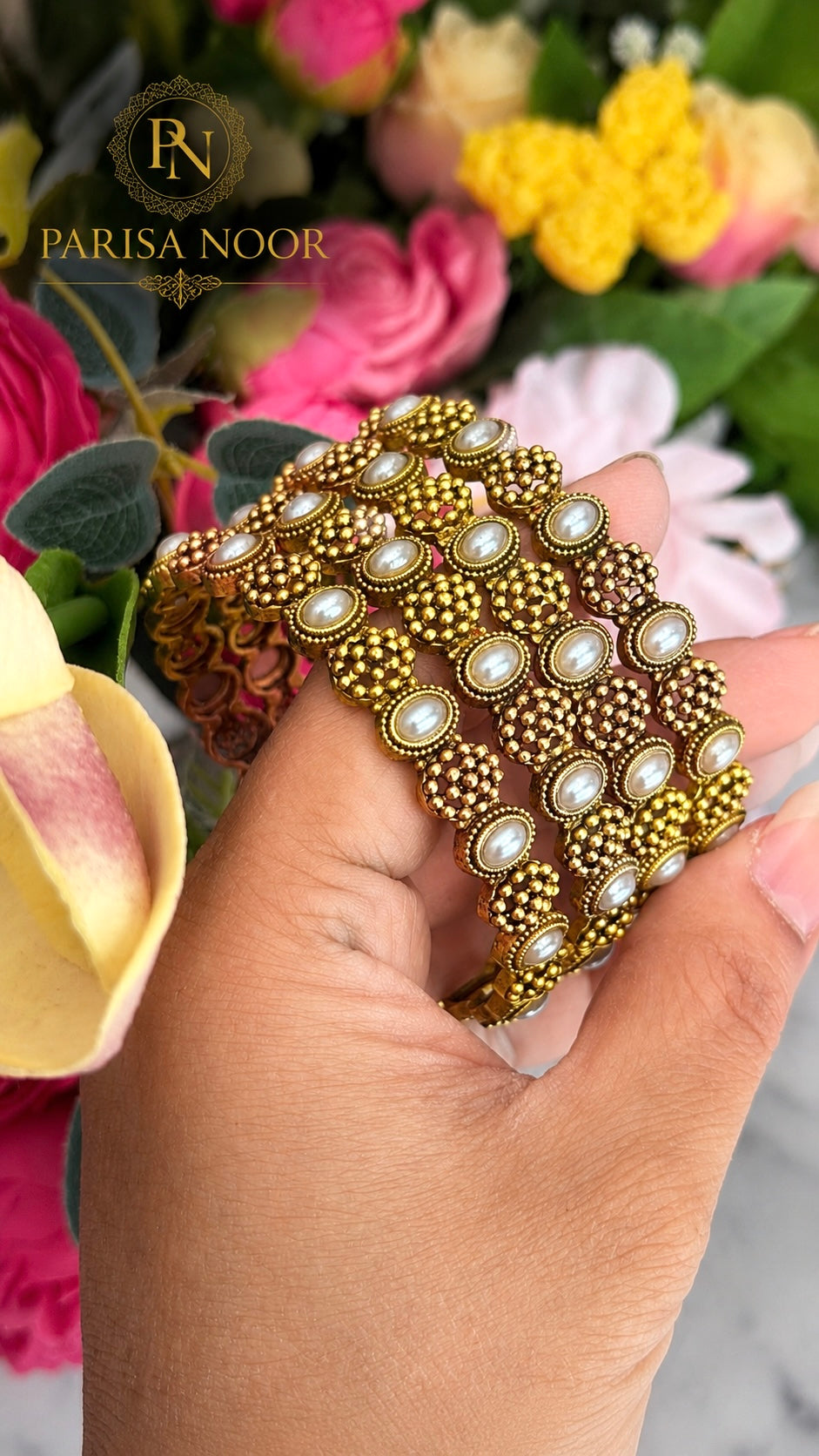 Joyti Pearl Heritage Bangle Set