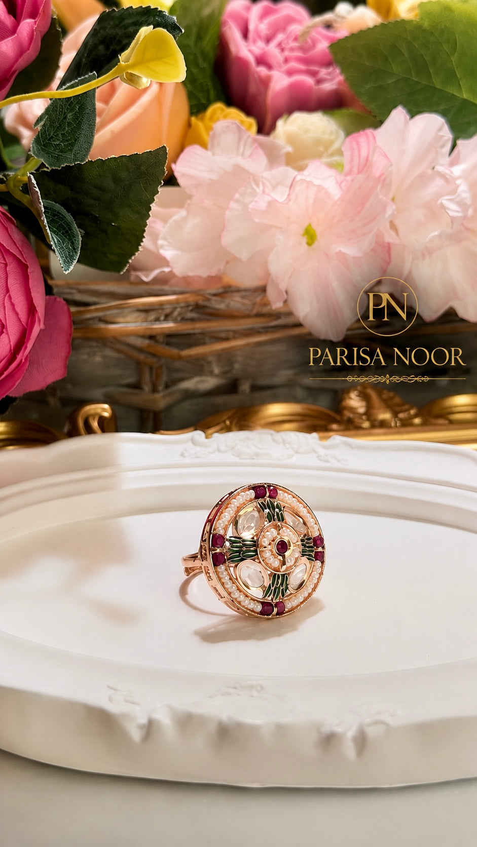 Mehrang Moissanite Adjustable Ring