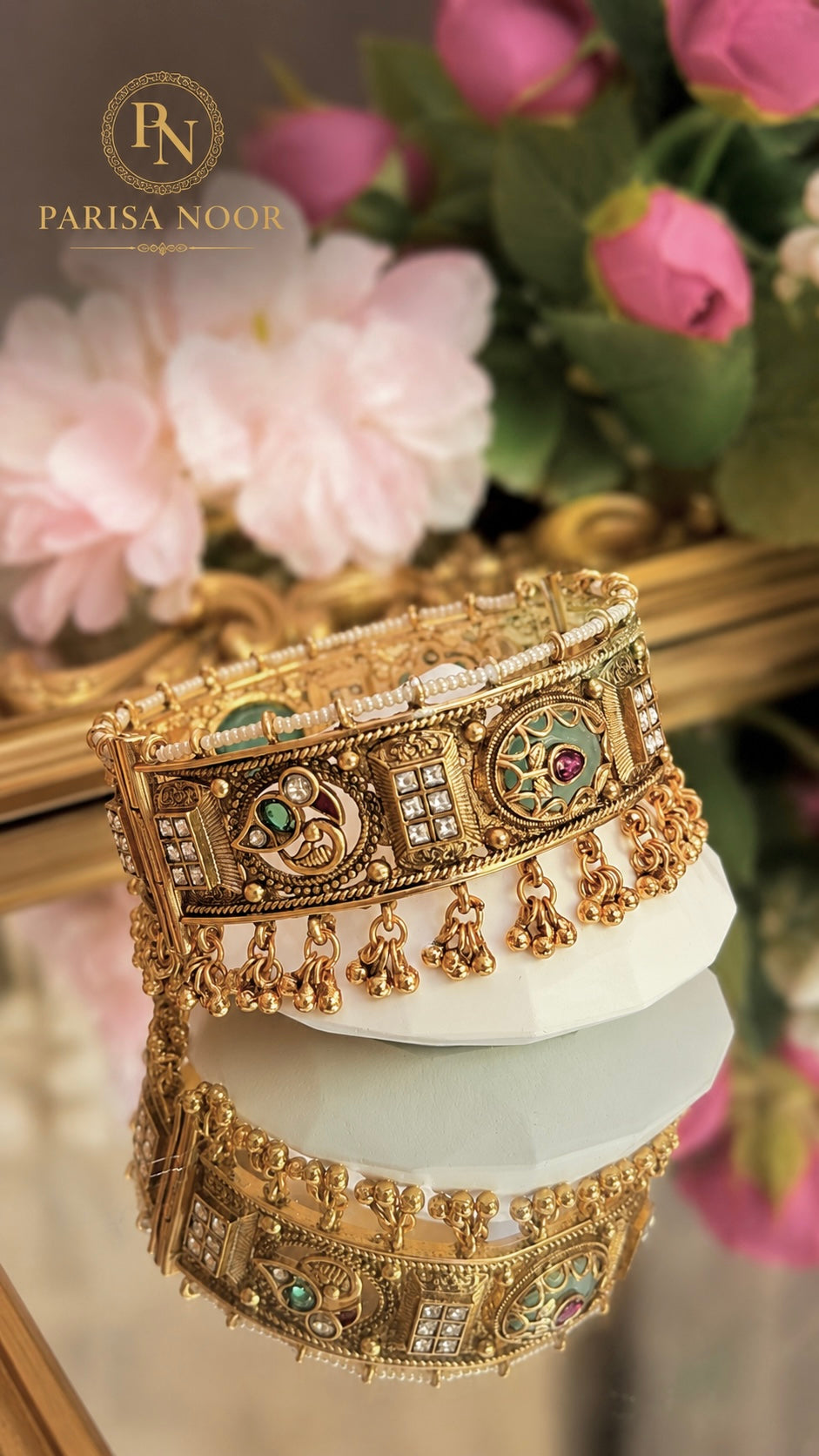 Afroza Rajwadi Heritage Openable Kada Bangle