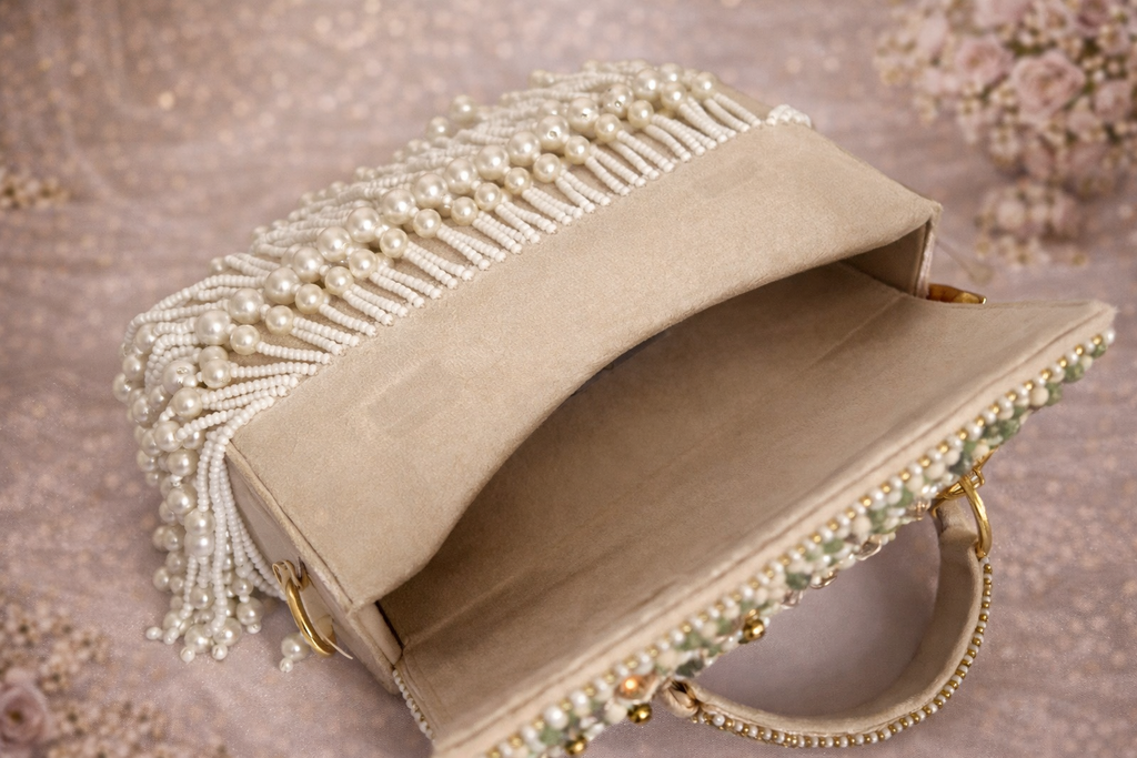 Aura Luxe tassle flap bag