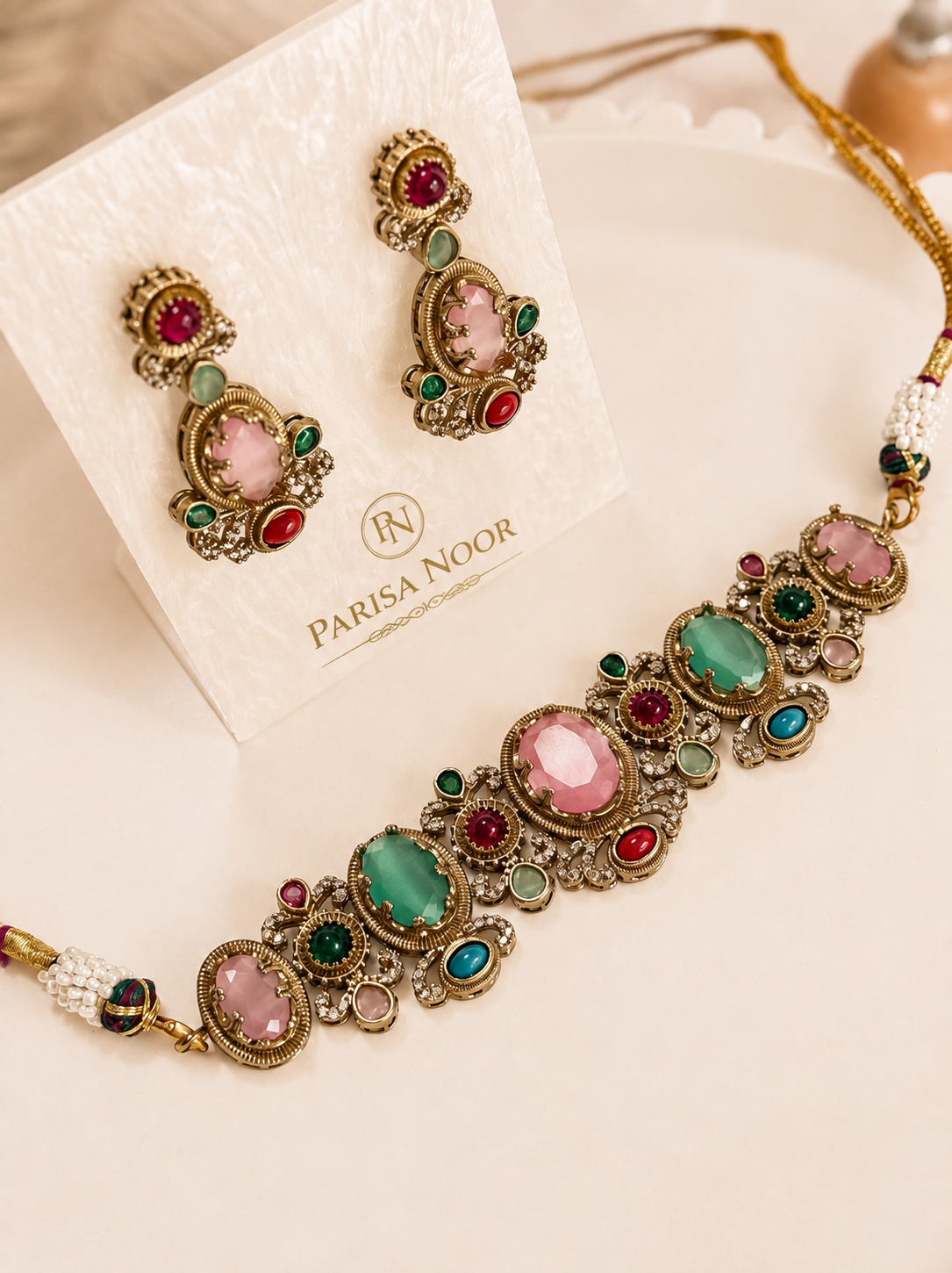Ameera Pastel Designer Necklace Set