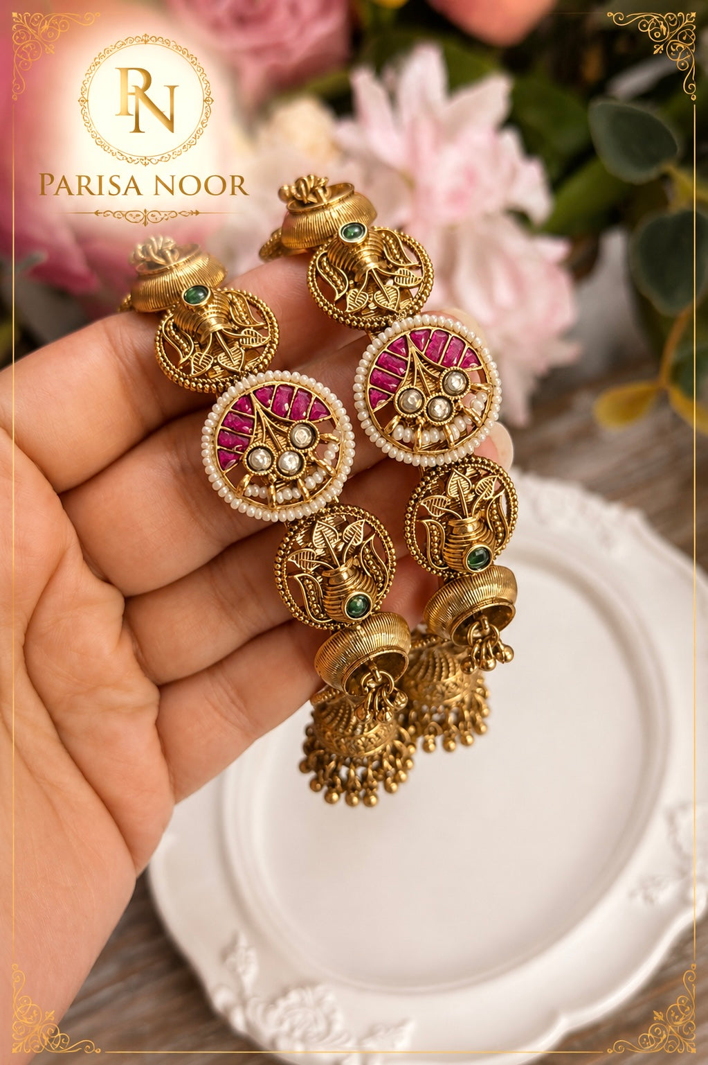 Heba Luxury Heritage Jhumka Bangles