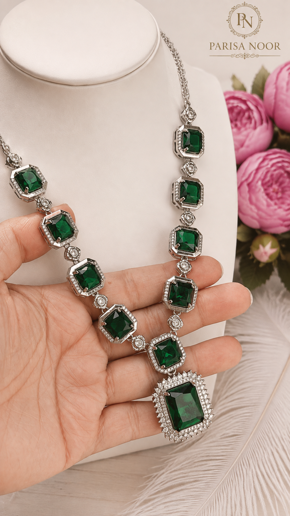 Antika Emerald Luxe Pendant Necklace