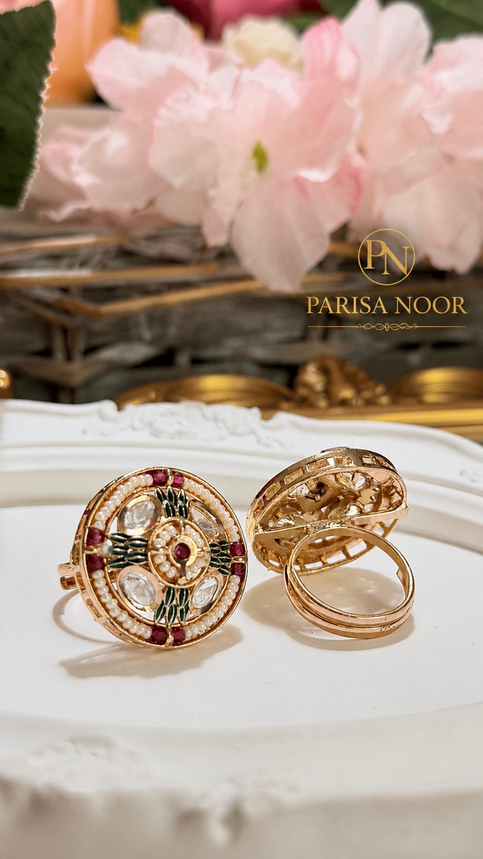 Mehrang Moissanite Adjustable Ring