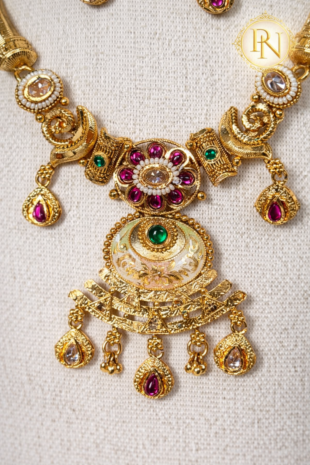 Orina Heritage Meenakari Necklace Set