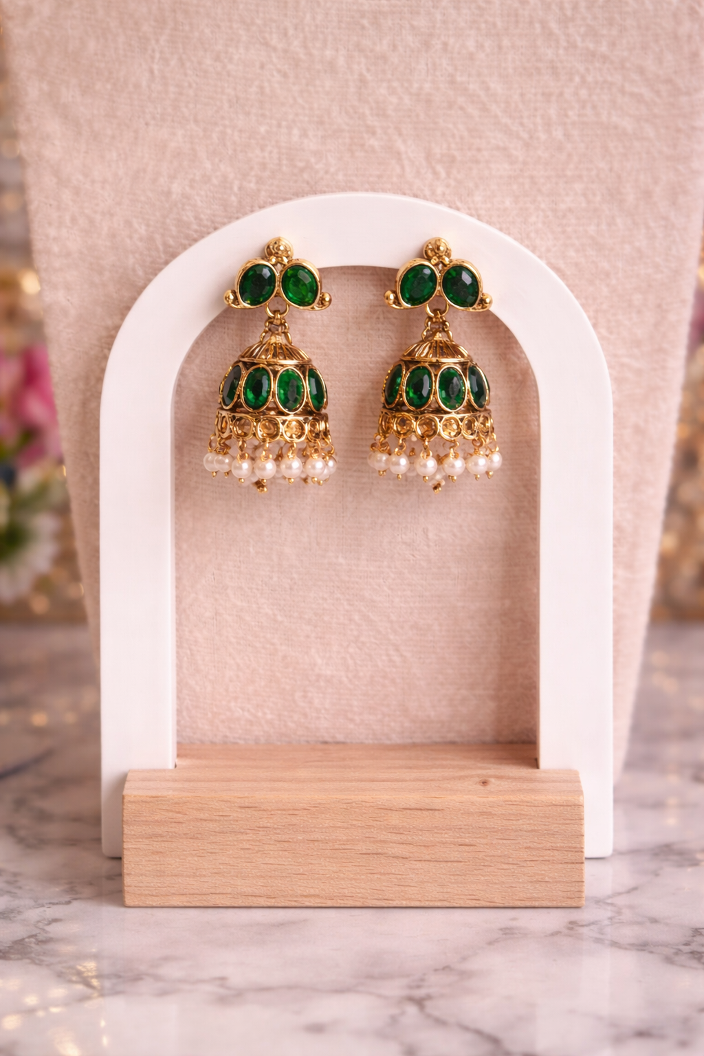 Archana Simple Kundan Necklace Set