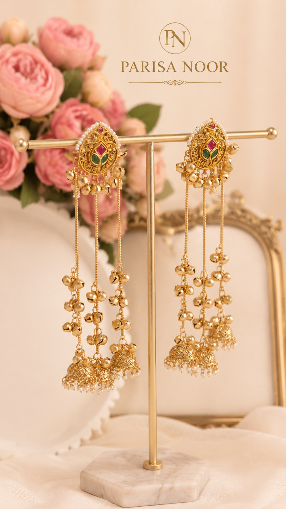 Shazmeen Kashmiri Jhumka Earrings