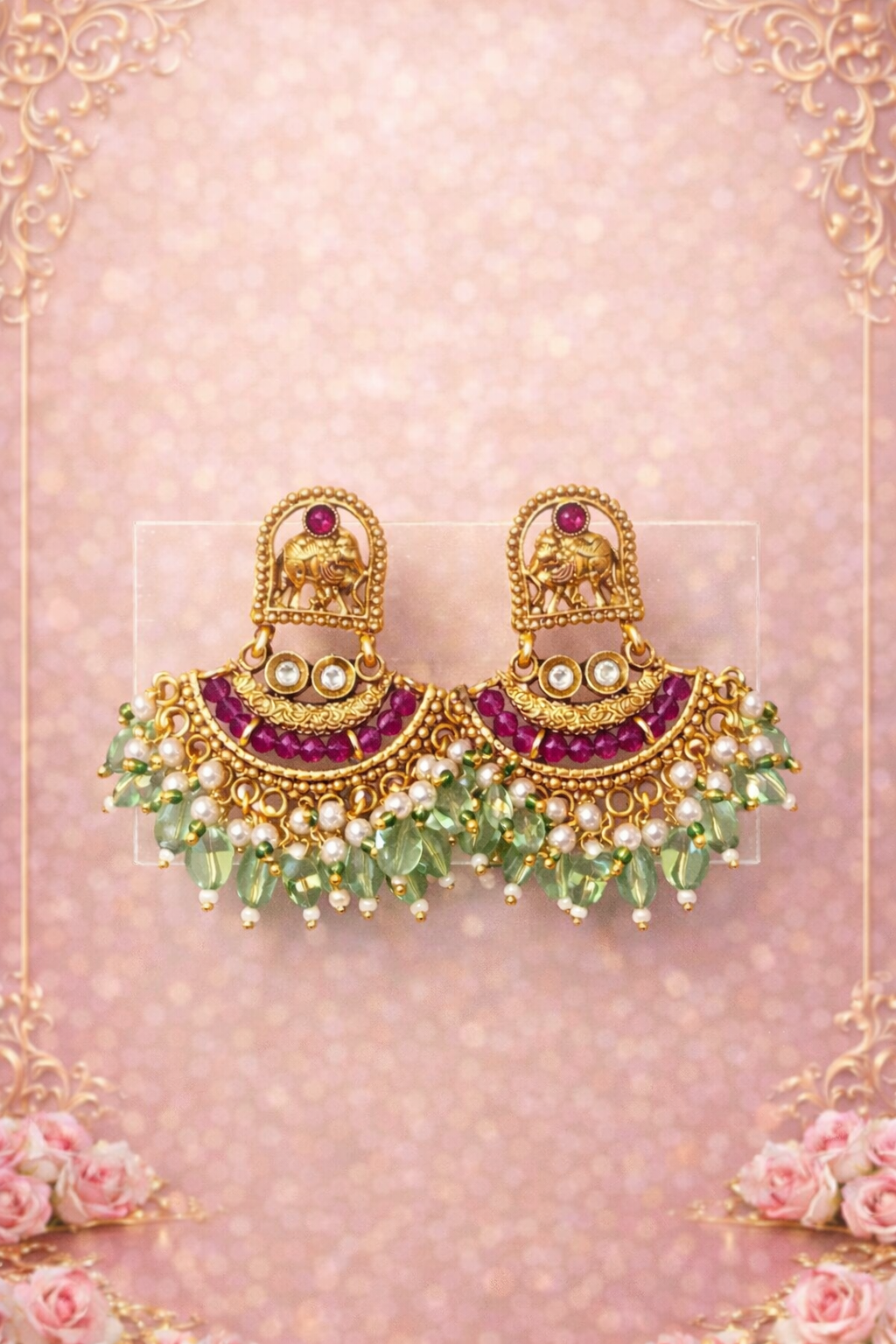 Royal Garden Meenakari Necklace set