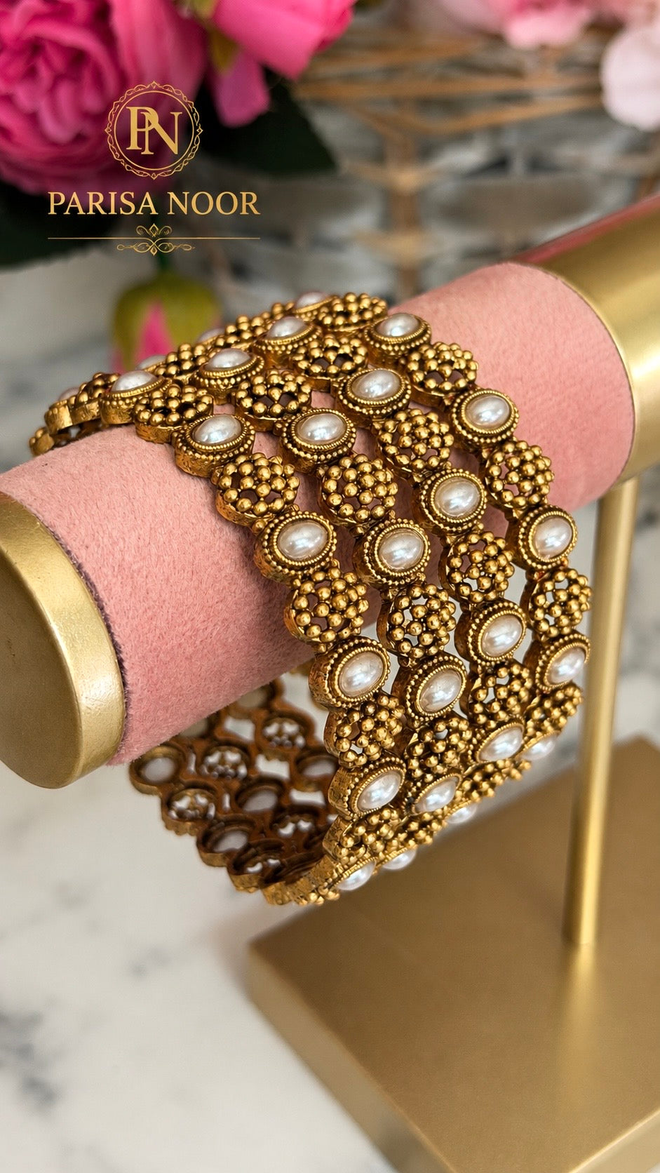Joyti Pearl Heritage Bangle Set