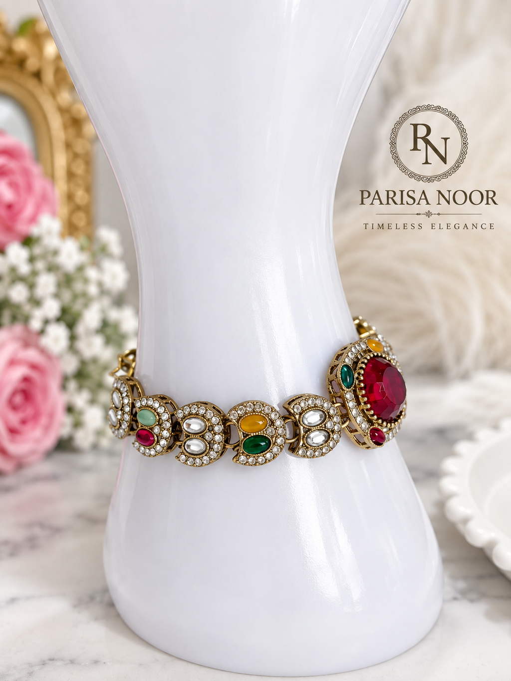 Zivara Indo-Western Kundan Bracelet