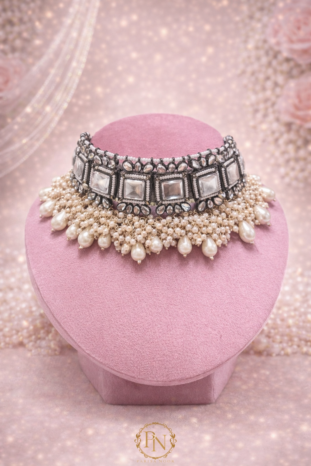 Safa Pearl Luxe Choker Set