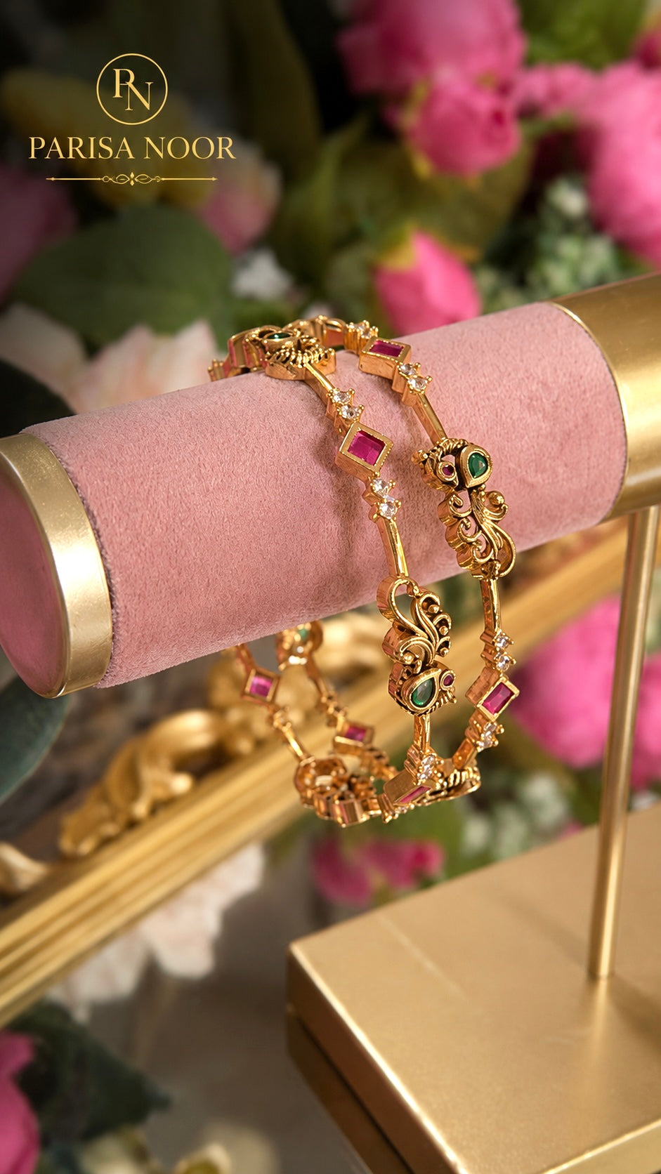 Rajnigandha Heritage Bangle Pair