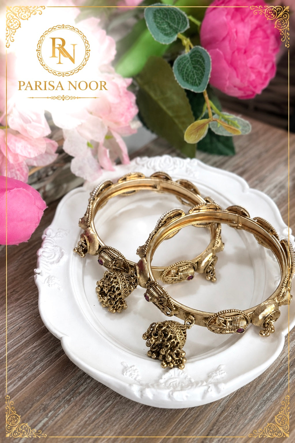 Heba Luxury Heritage Jhumka Bangles