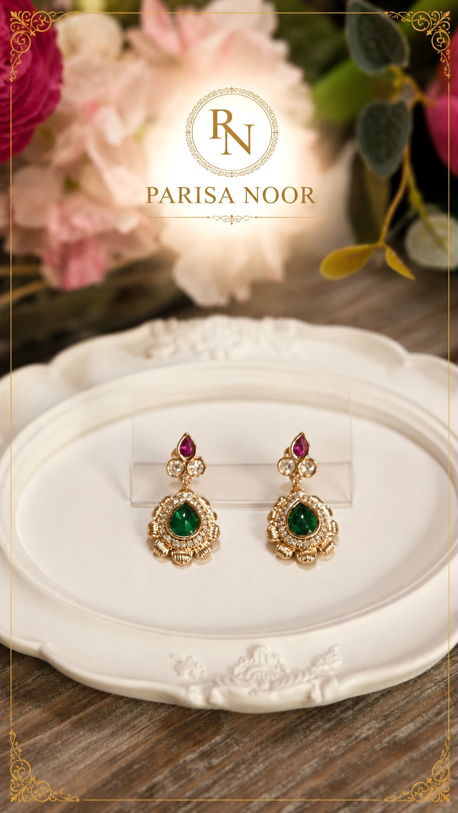 Madiha Designer Statement Earrings