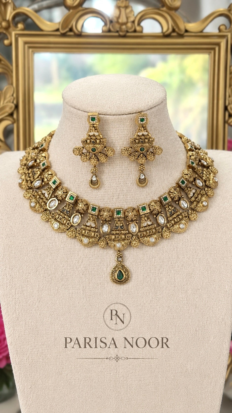 Aangan Luxury Jaipuri Heritage Necklace Set