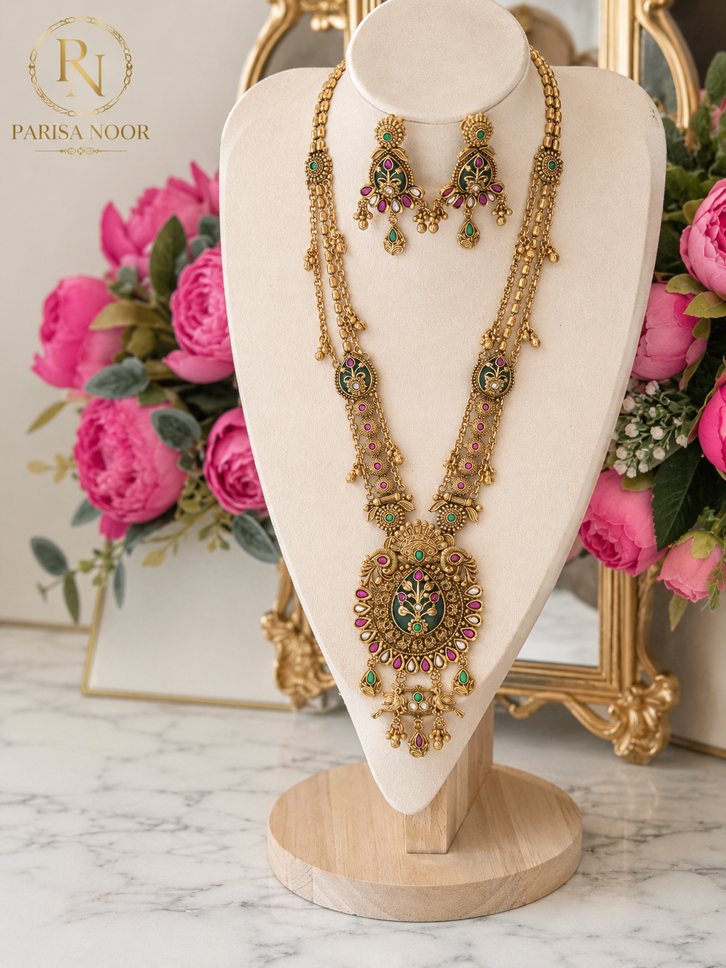 Janvi Royal Rajwadi Heritage Long Necklace Set
