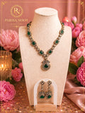 Deena Emerald Kundan Pendant Necklace Set