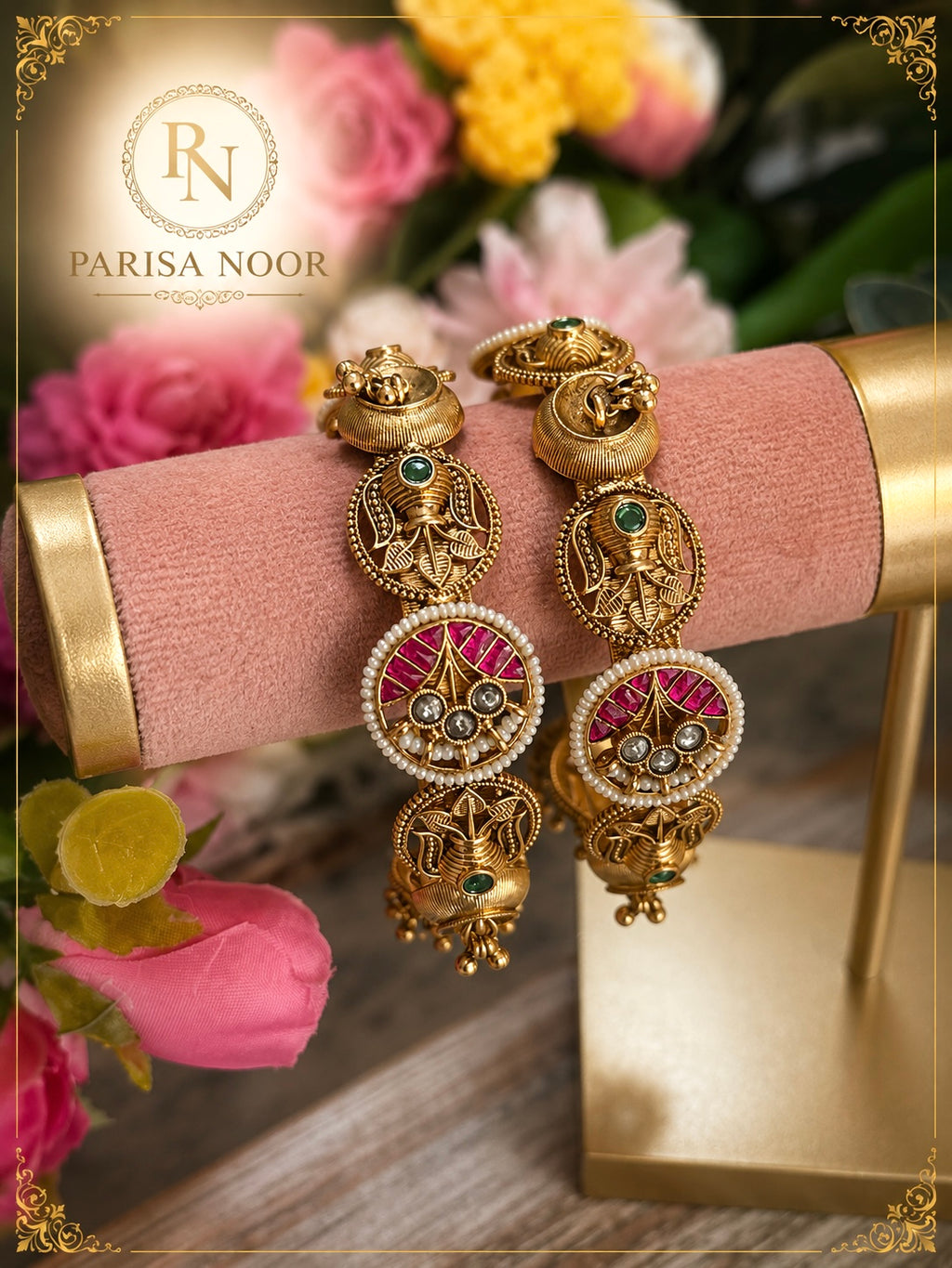 Heba Luxury Heritage Jhumka Bangles