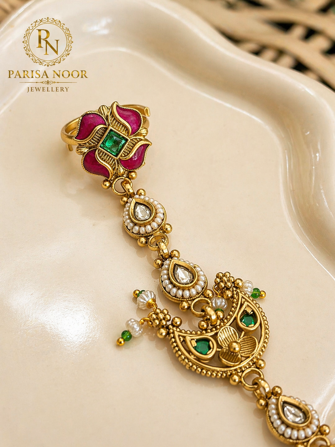 Gulbaroon Heritage Hand Harness Bracelet