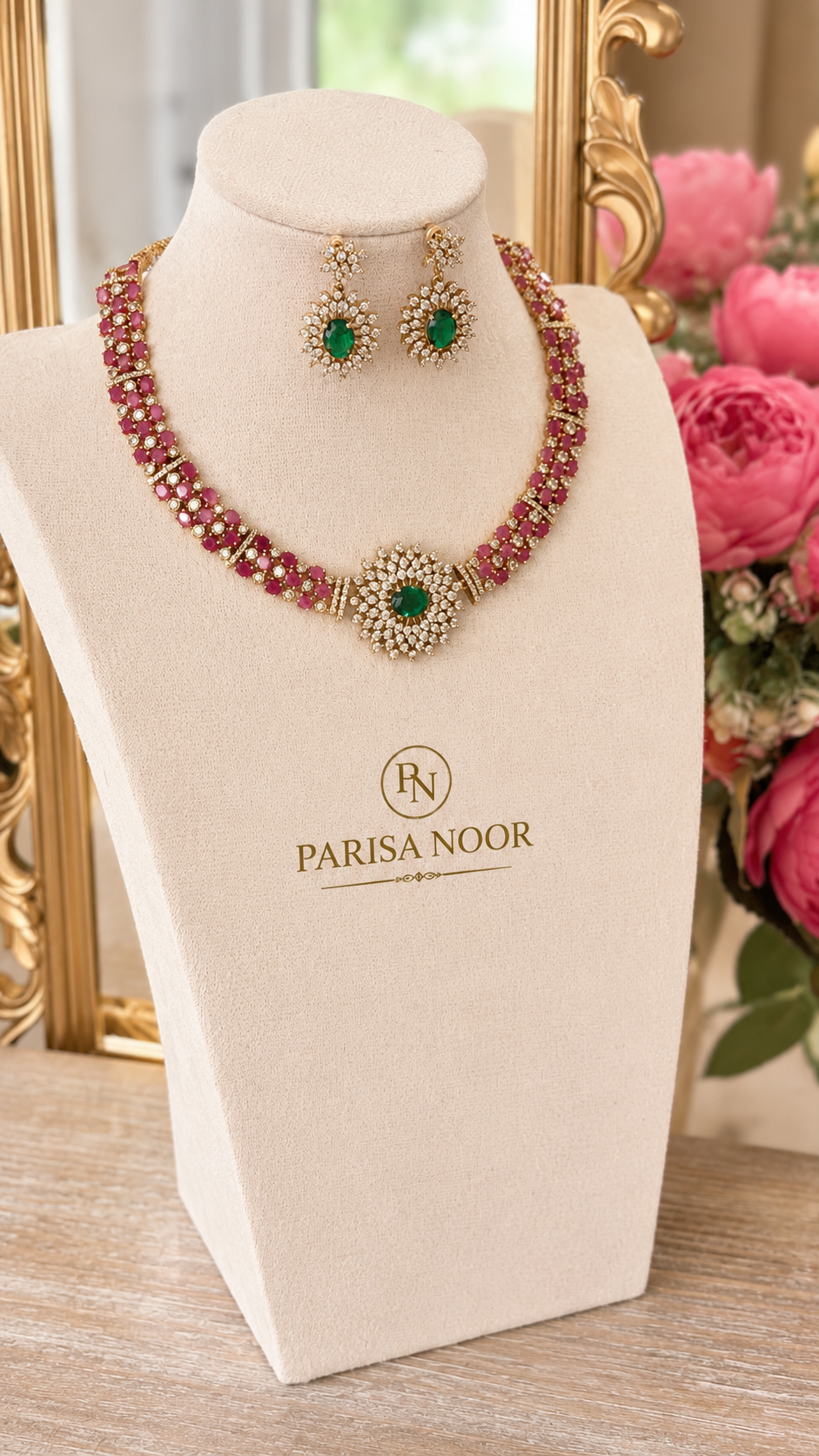 Arezoo Moissanite Luxury Necklace Set