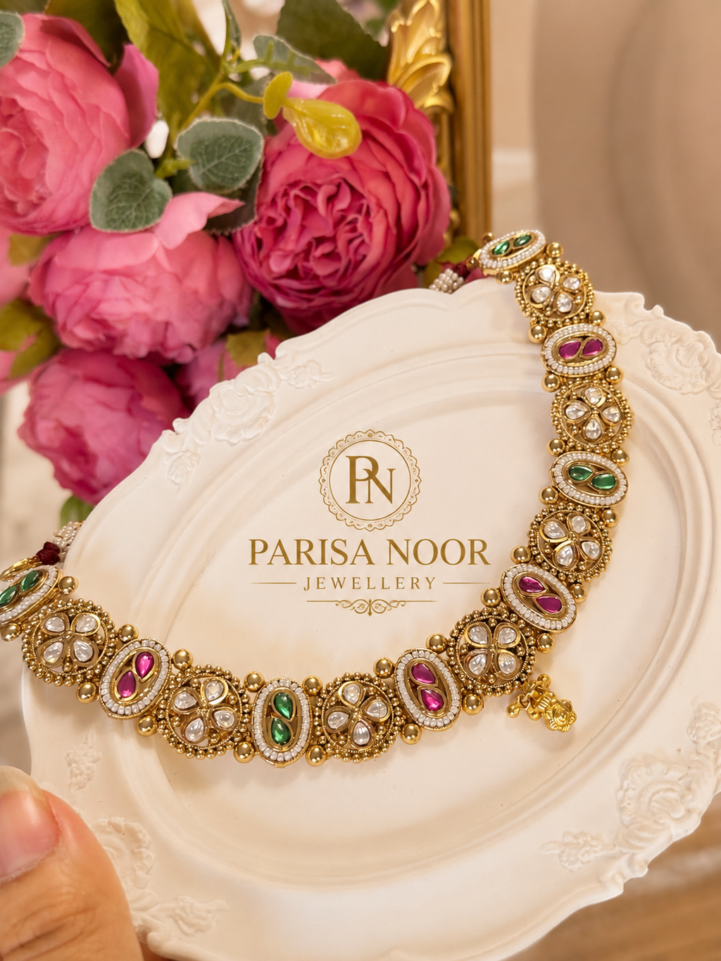 Zareefa Royal Heritage Multicolour Necklace Set