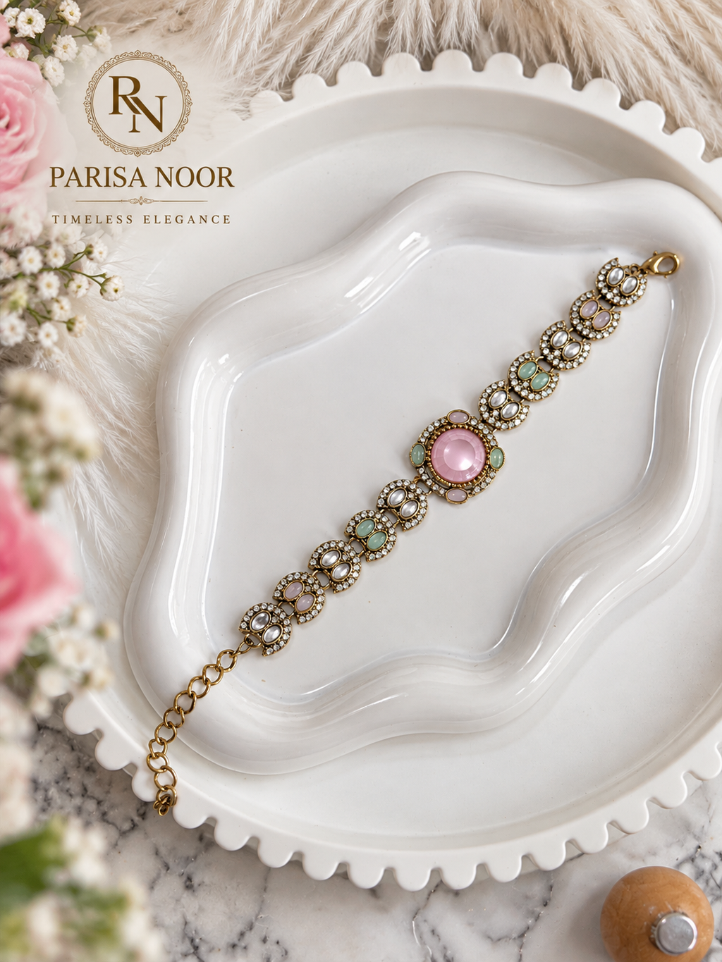 Zivara Indo-Western Kundan Bracelet