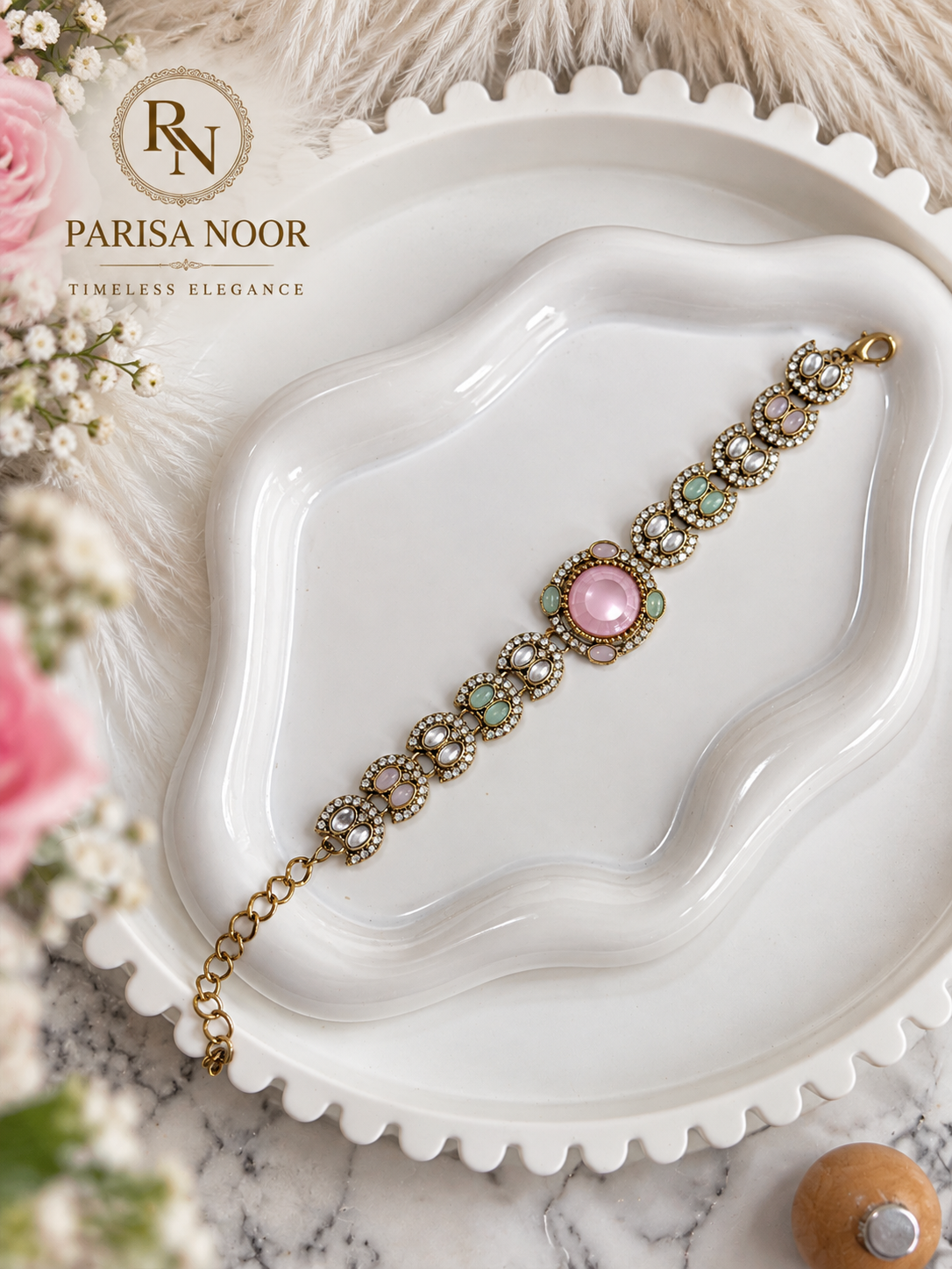 Zivara Indo-Western Kundan Bracelet