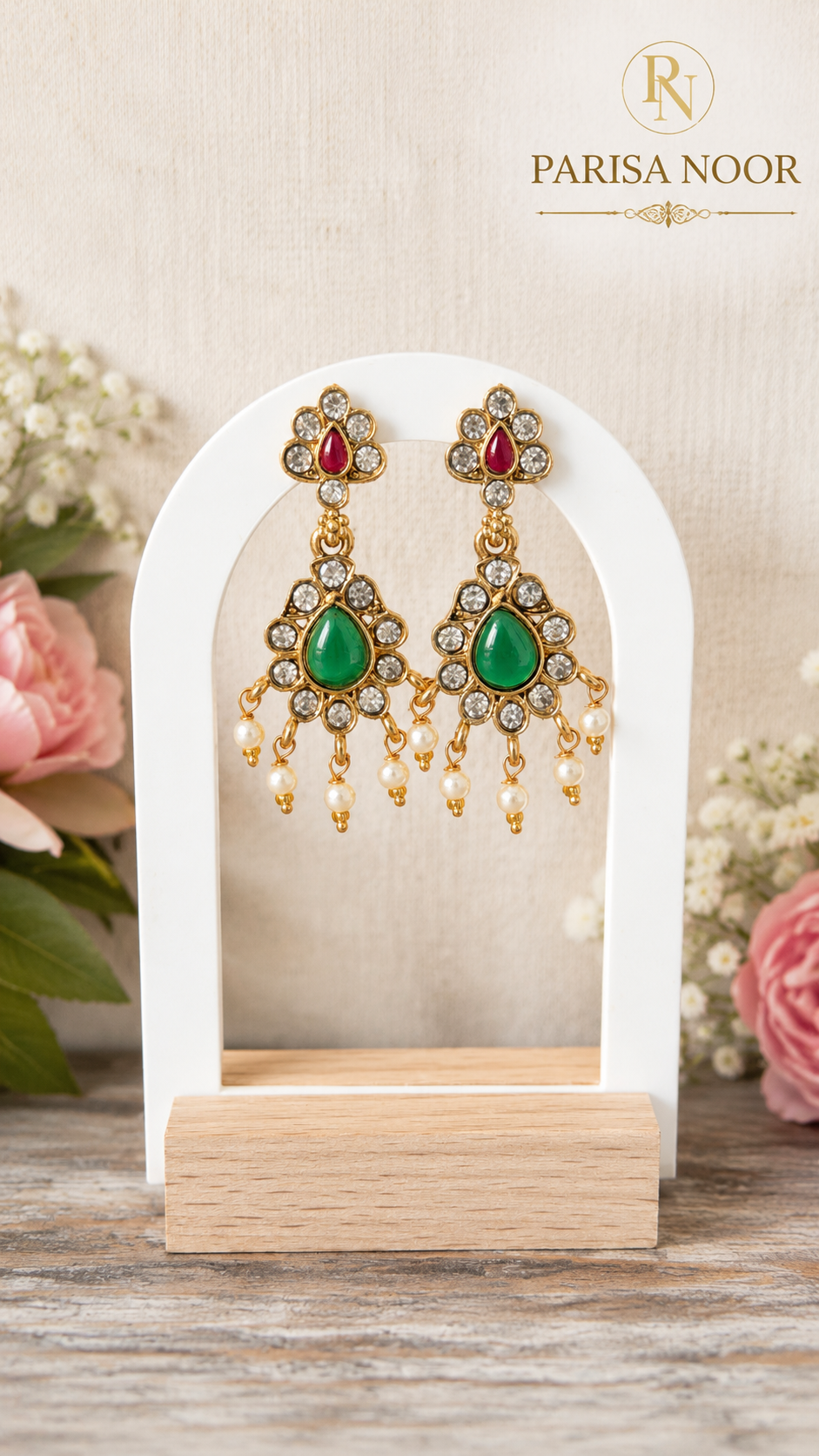 Rashmika Bollywood Pearl Necklace Set