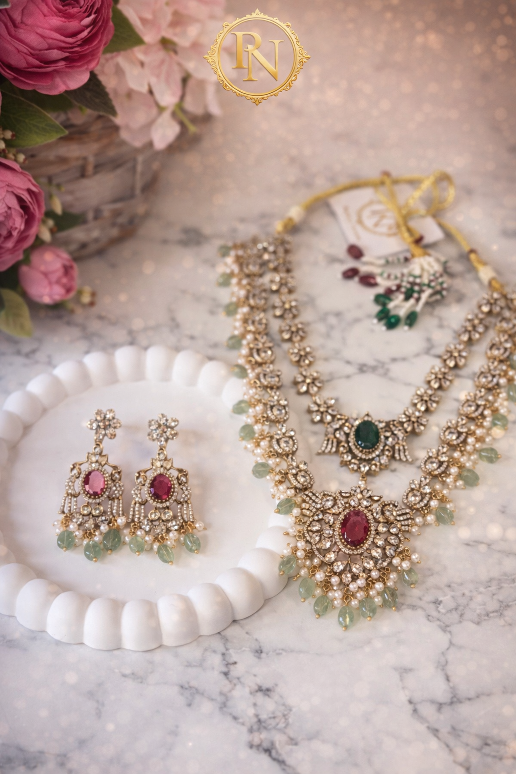 Rita Victorian Layered Necklace Set
