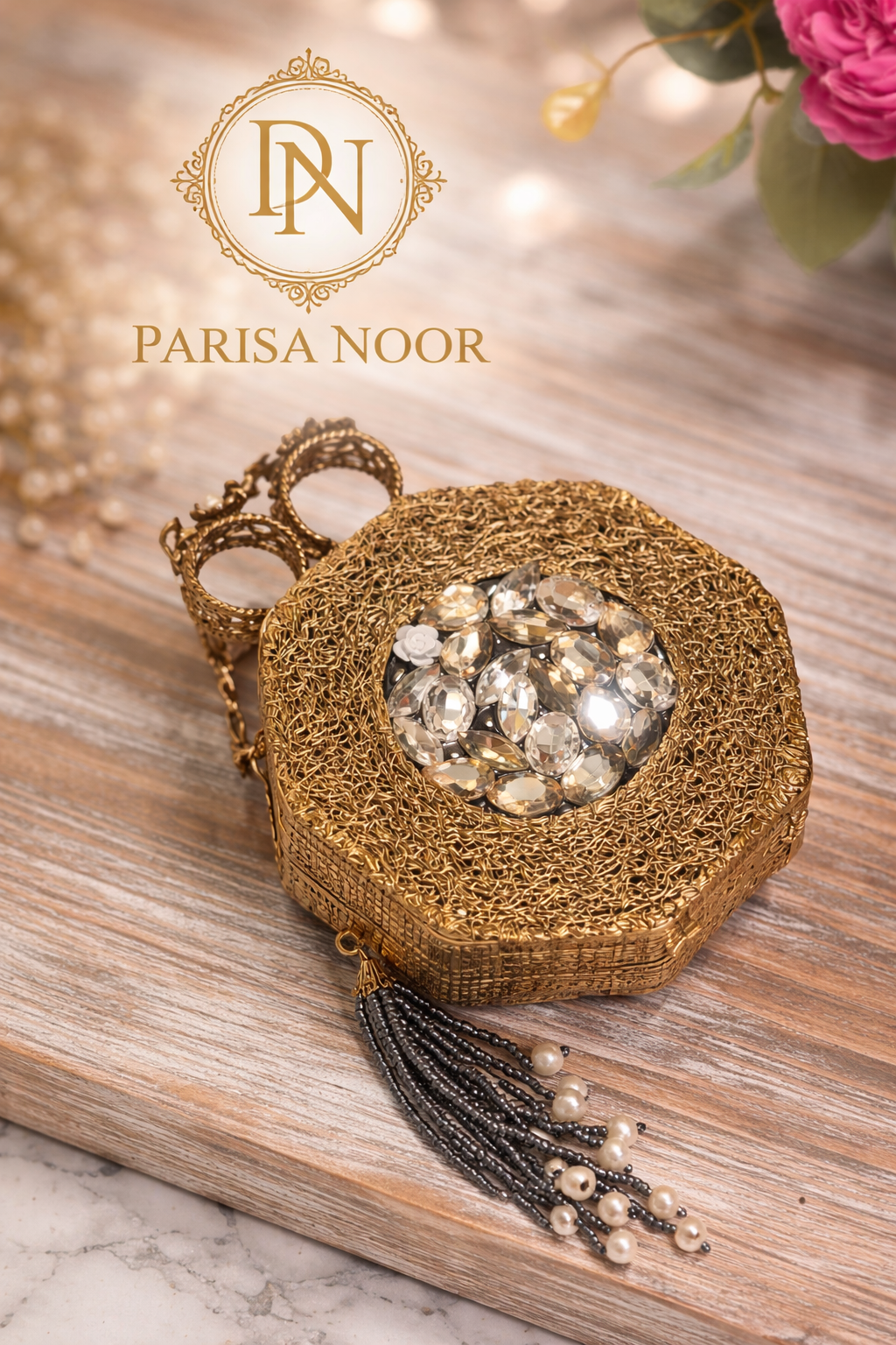 Lale Noor Mini Turkish Clutch Double Sided