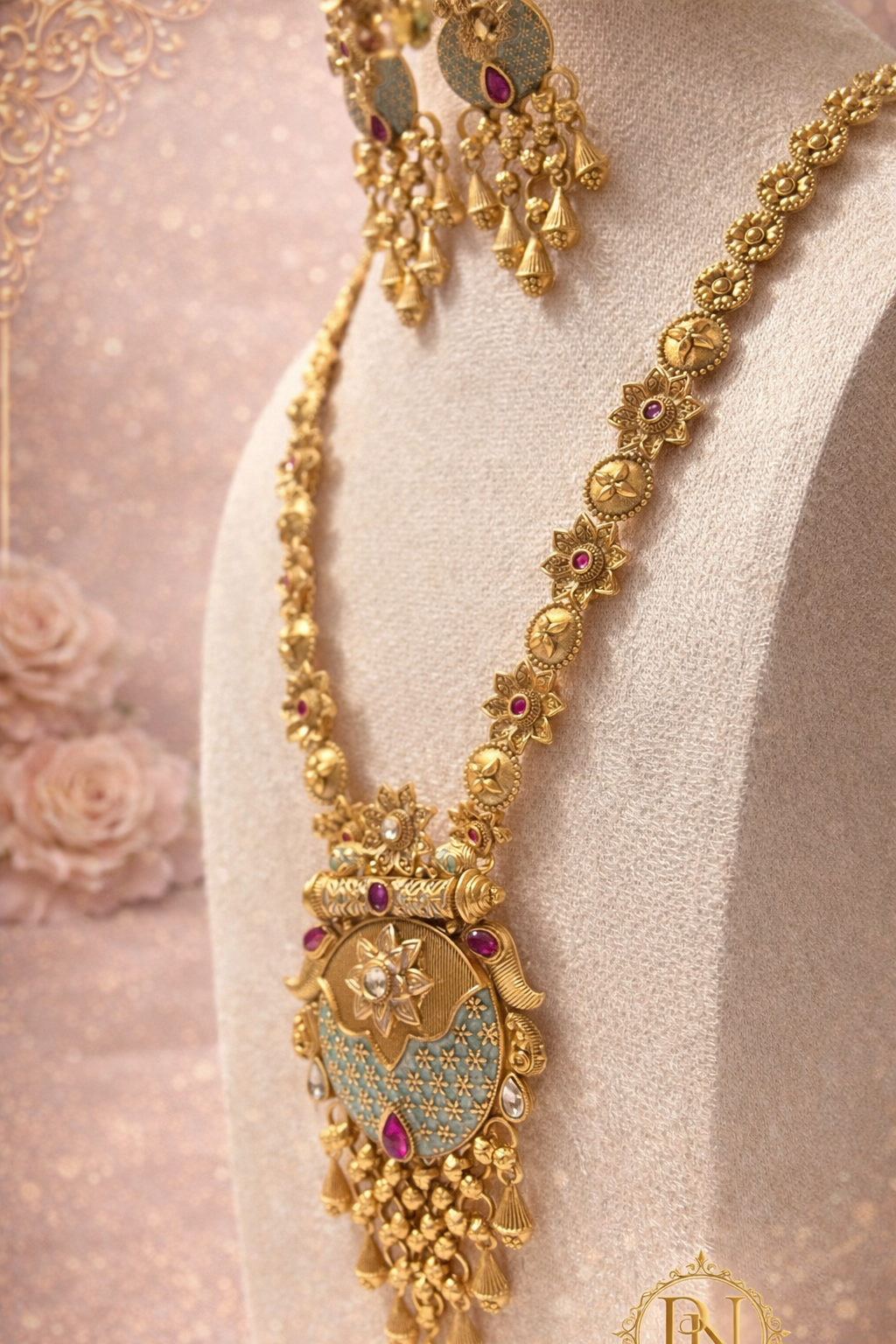Noor Mahal Heritage Meenakari Necklace set