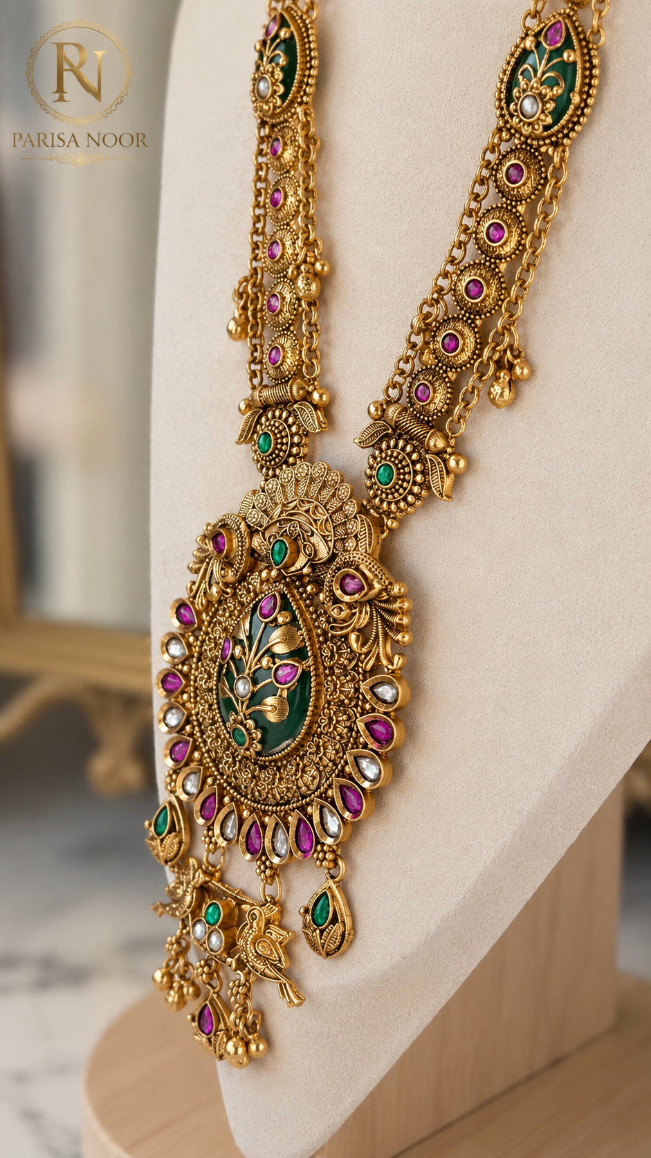 Janvi Royal Rajwadi Heritage Long Necklace Set