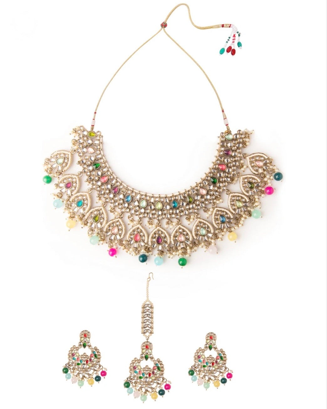 Sanvi Multi Kundan Premium Necklace Set