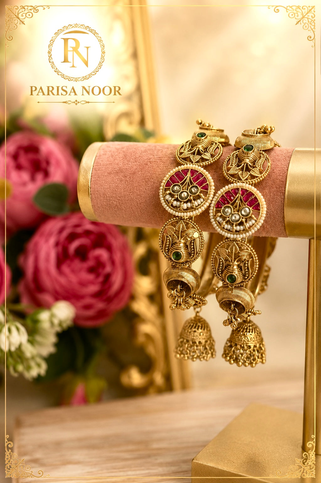 Heba Luxury Heritage Jhumka Bangles