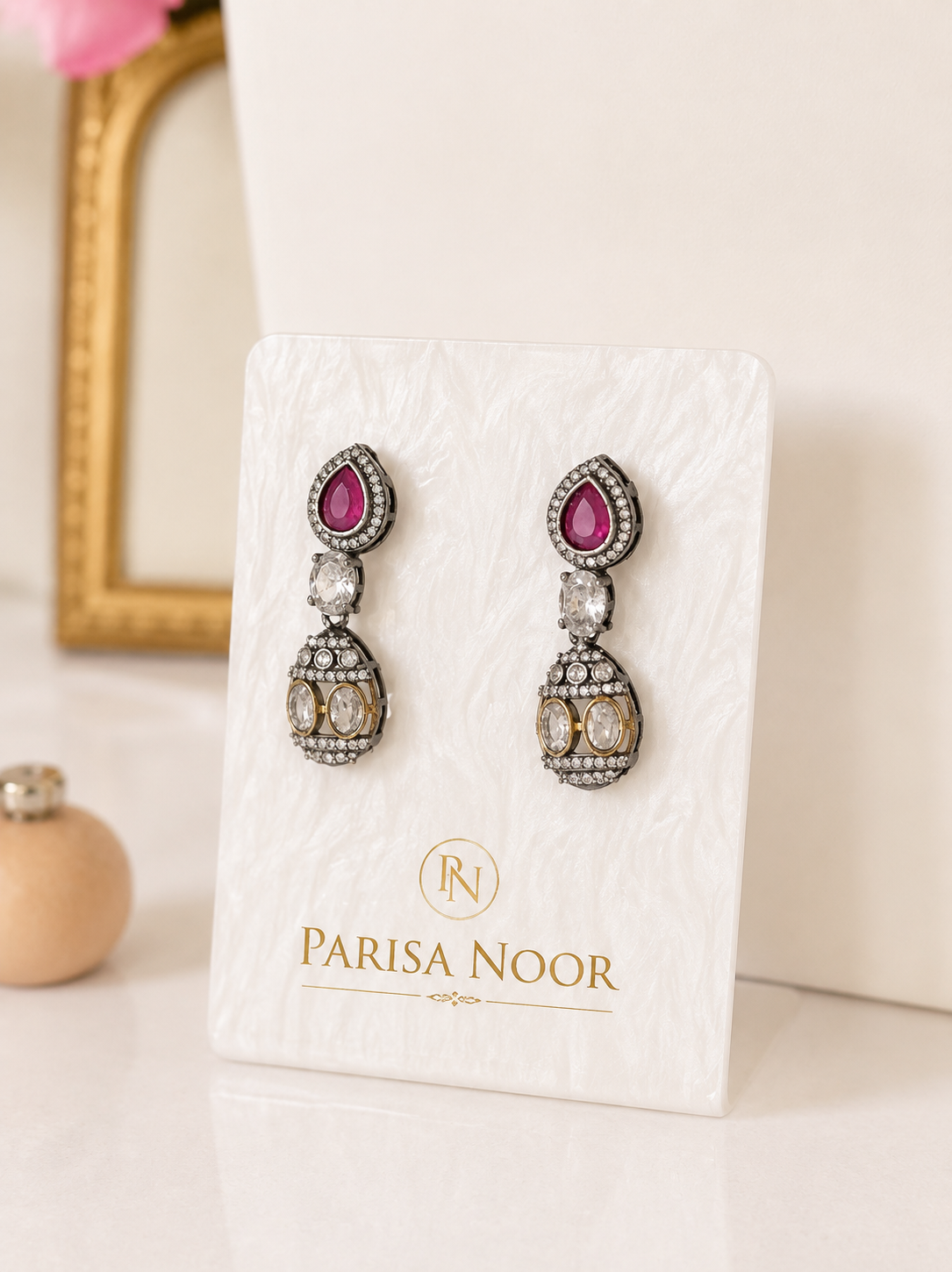 Rangrez Multicolour Luxury Designer Necklace Set
