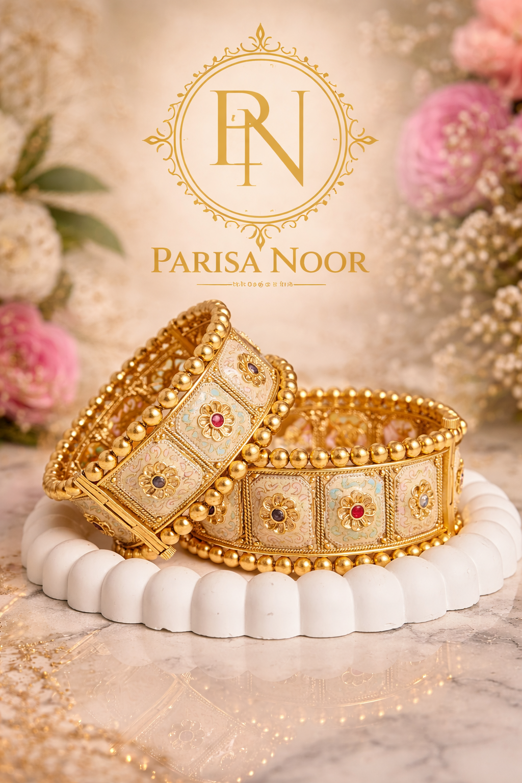 Samaira Royal Heritage Meenakari Bangle set (openable)