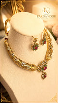 Faiza Luxury Hasli Necklace Set Victorian AD