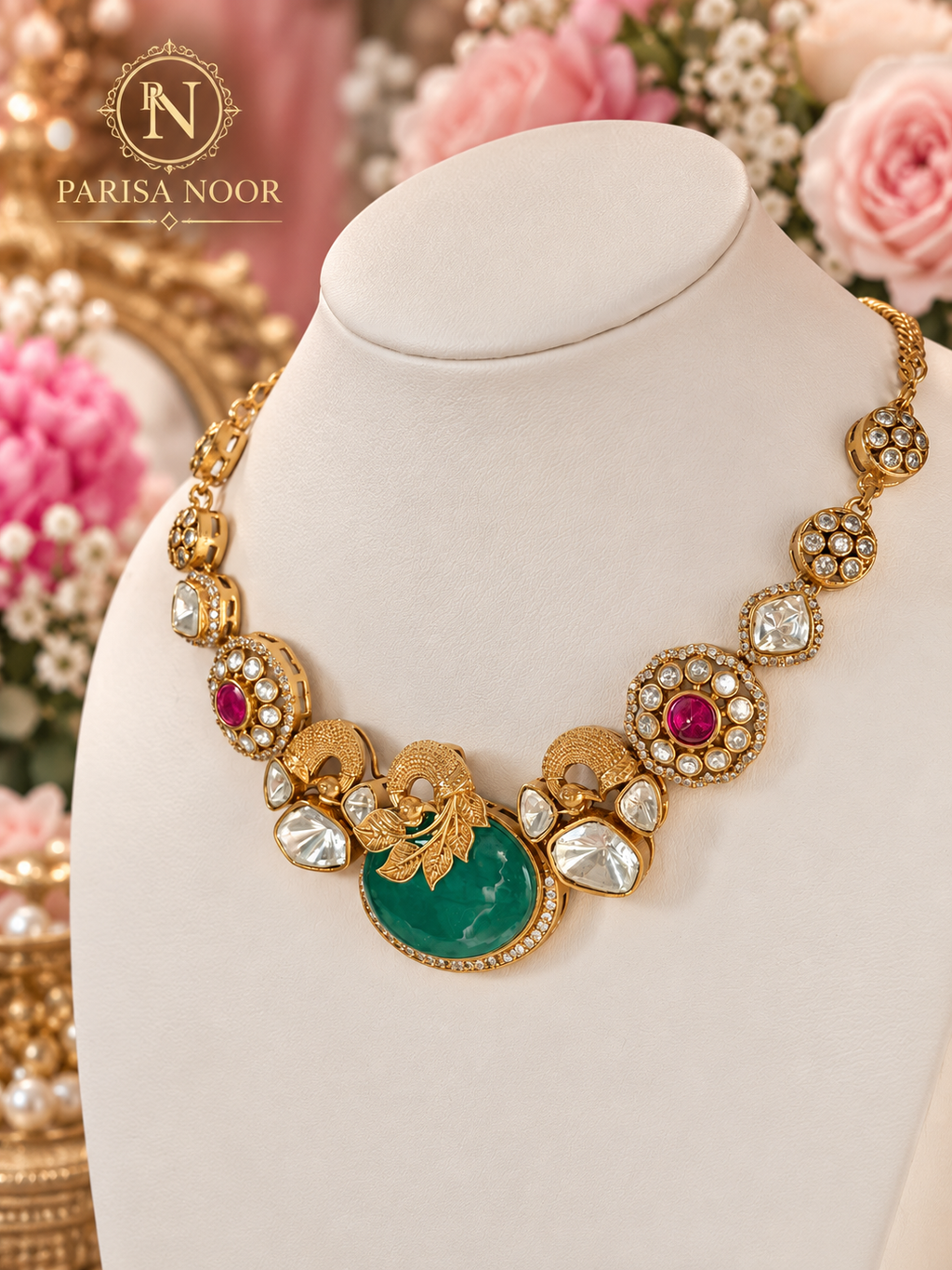 Mirevani Designer Premium Fusion Antique Heritage Necklace Set