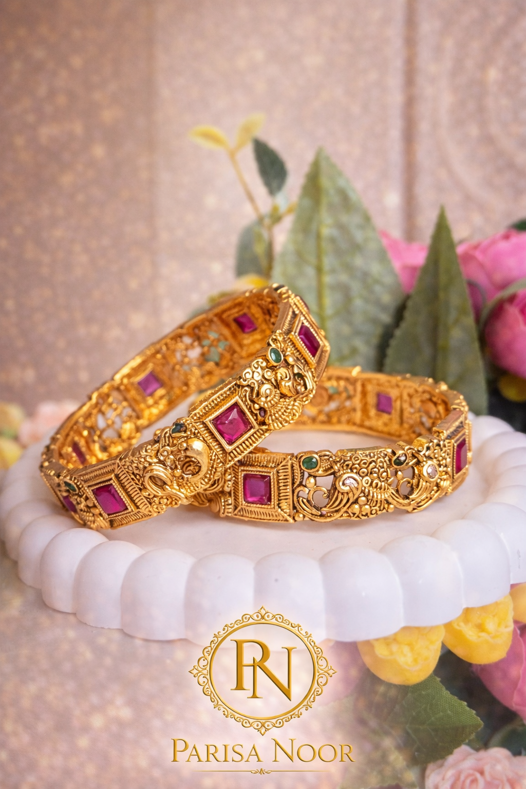 Avya Royal Heritage Antique Bangles