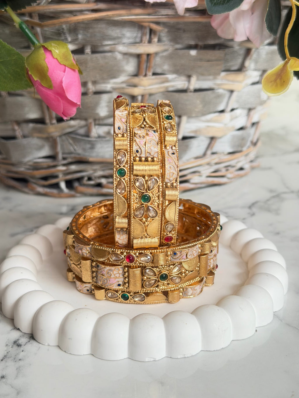 Apurva Royal Heritage Meenakari Bangle set