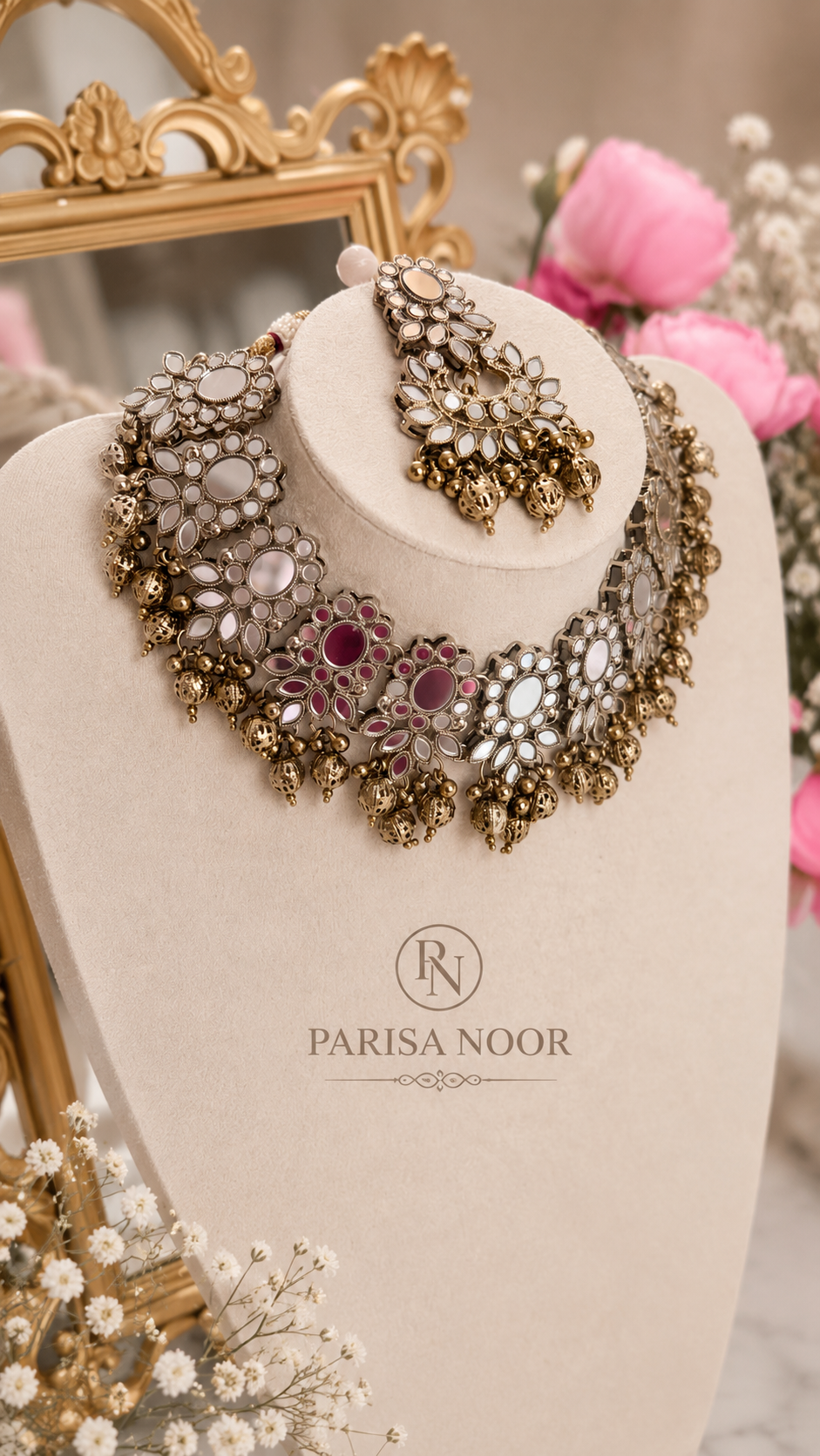 Roshina Heritage Mirror Necklace Set