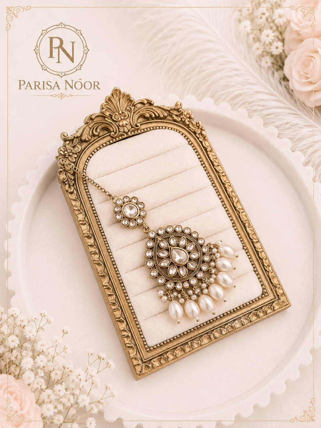 Aarini Kundan Pearl Choker Set