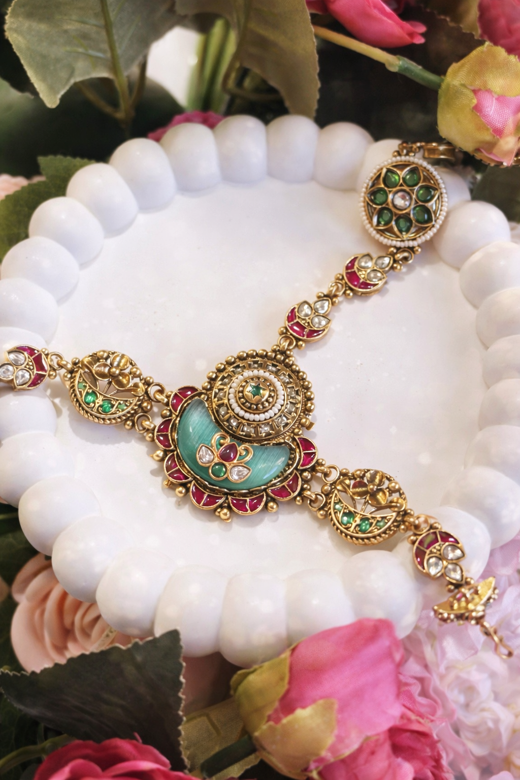 Ayla Heritage Haatphool Hand Harness Ring