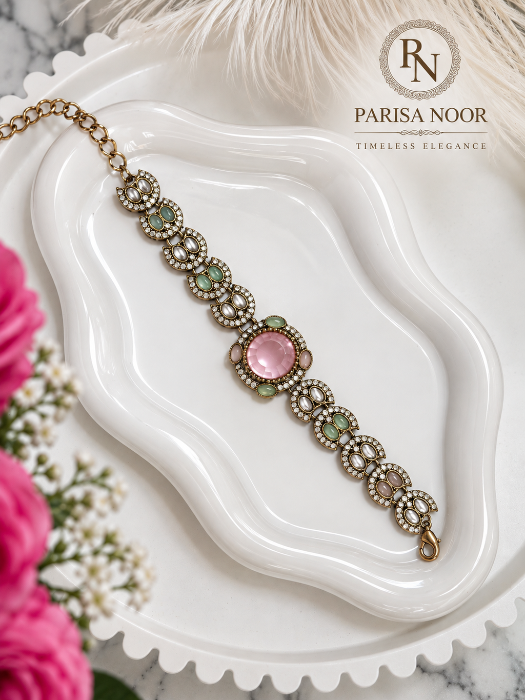 Zivara Indo-Western Kundan Bracelet