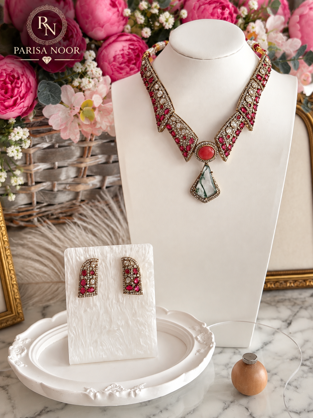 Veloura Premium Designer Moissanite Necklace Set