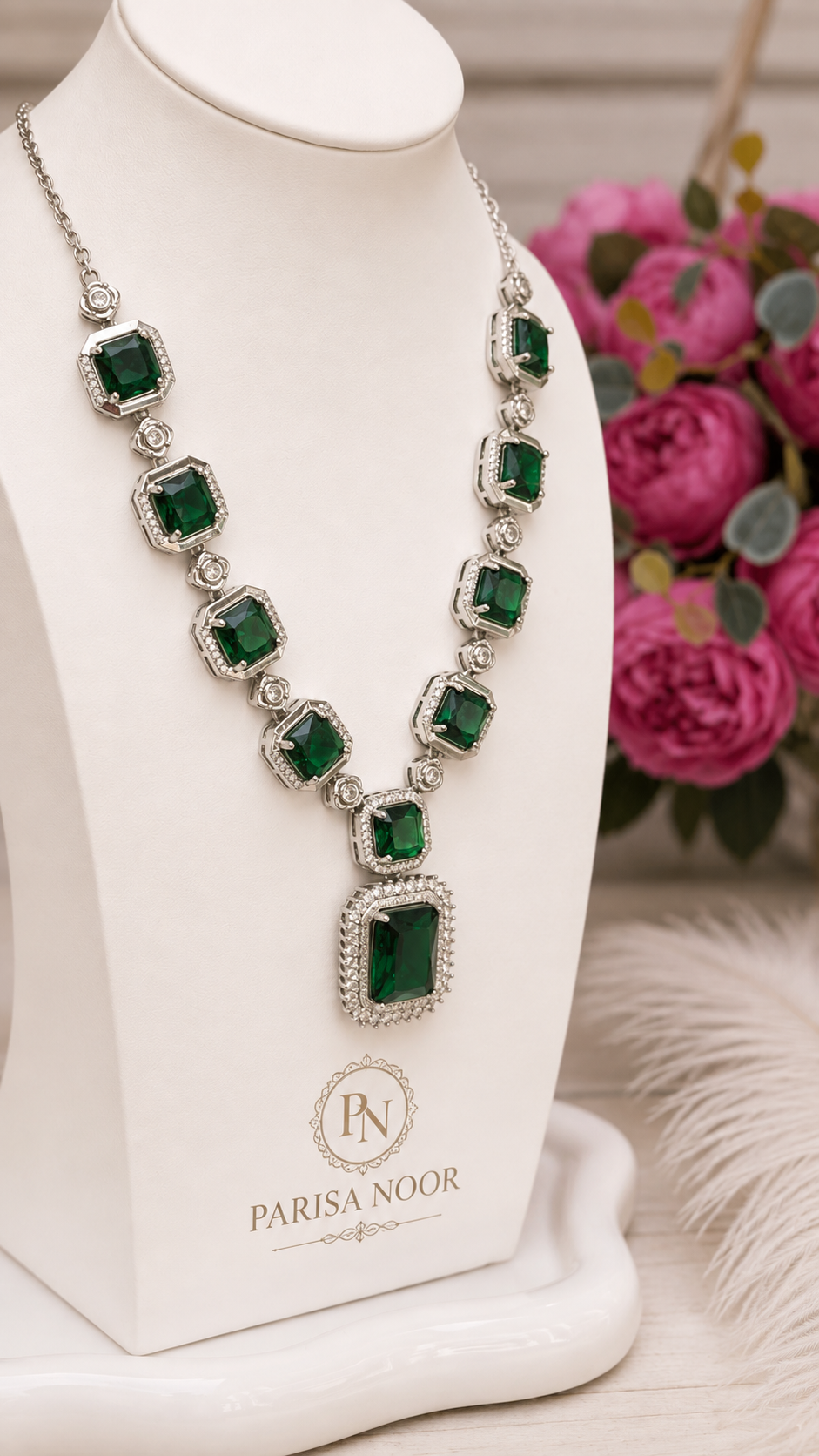 Antika Emerald Luxe Pendant Necklace