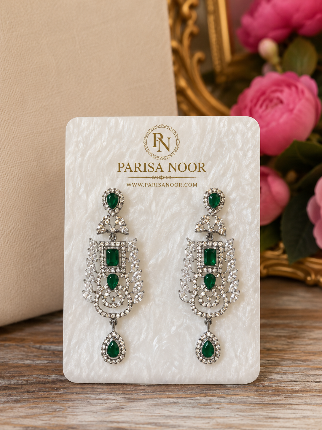 Aurelia Emerald AD Choker Necklace Set